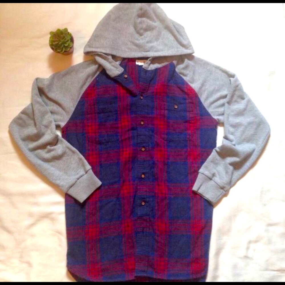 Flannel hoodie